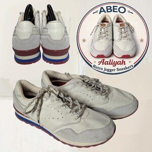ABEO Aaliyah SAPW0051 Sneakers Women’s 8.5 Off White Red Blue EUC